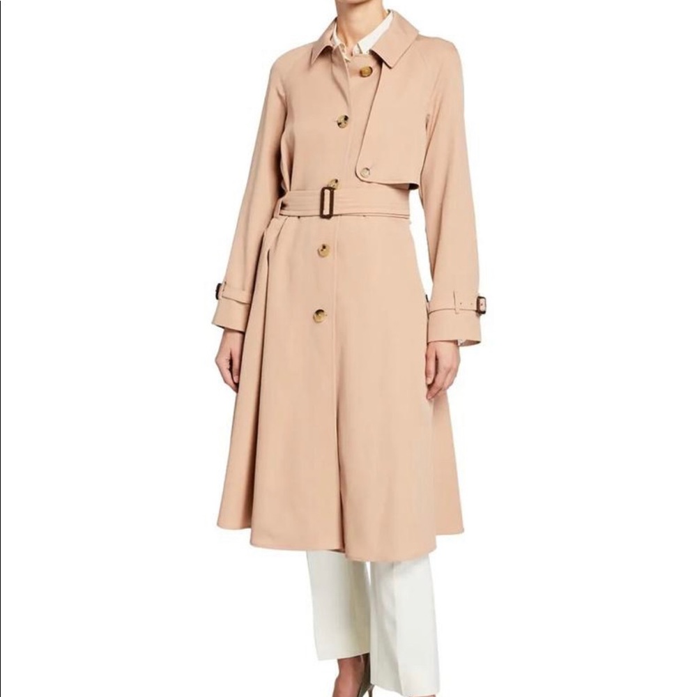 NWT Burberry Wool Gabardine Cinderford Trench Coat